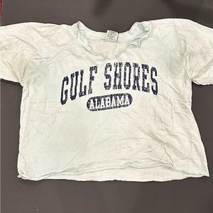 Light blue gulf shores t shirt.